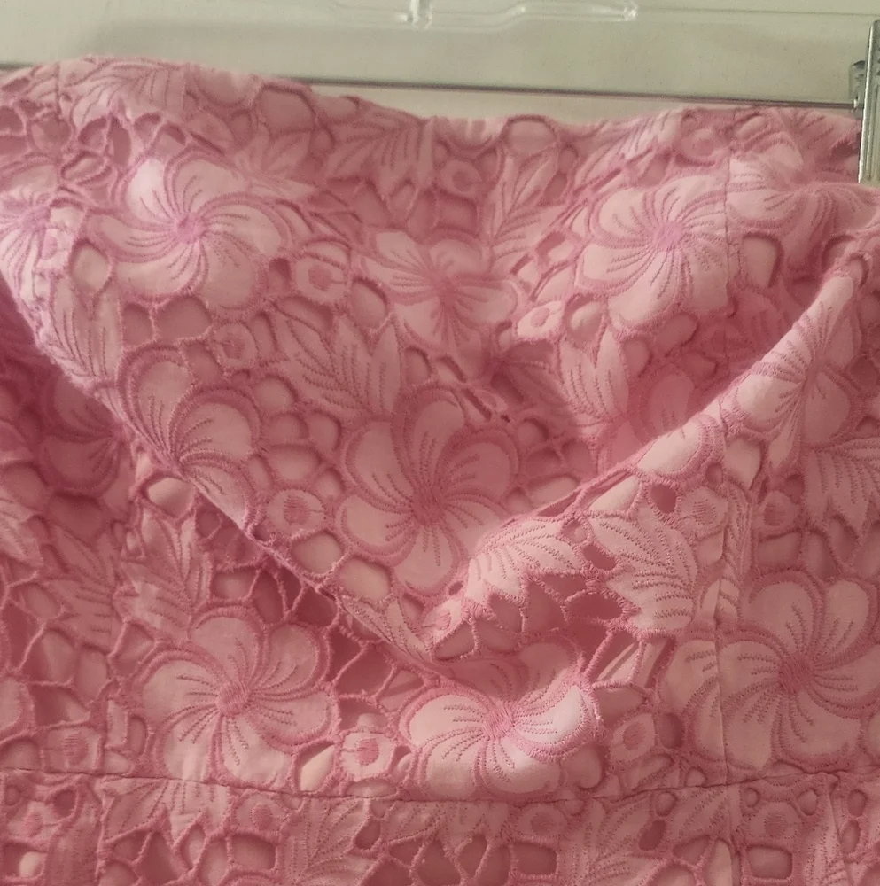 Lilly Pulitzer Elegant Pink Strapless Lace Dress,‎ Size 6. - Picture 2 of 8